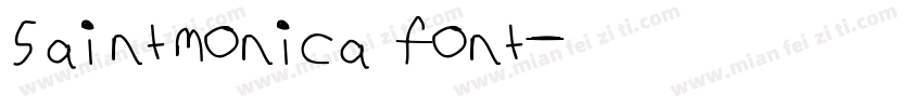 saintmonica font字体转换